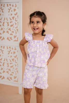 Lilac smiley co-ords